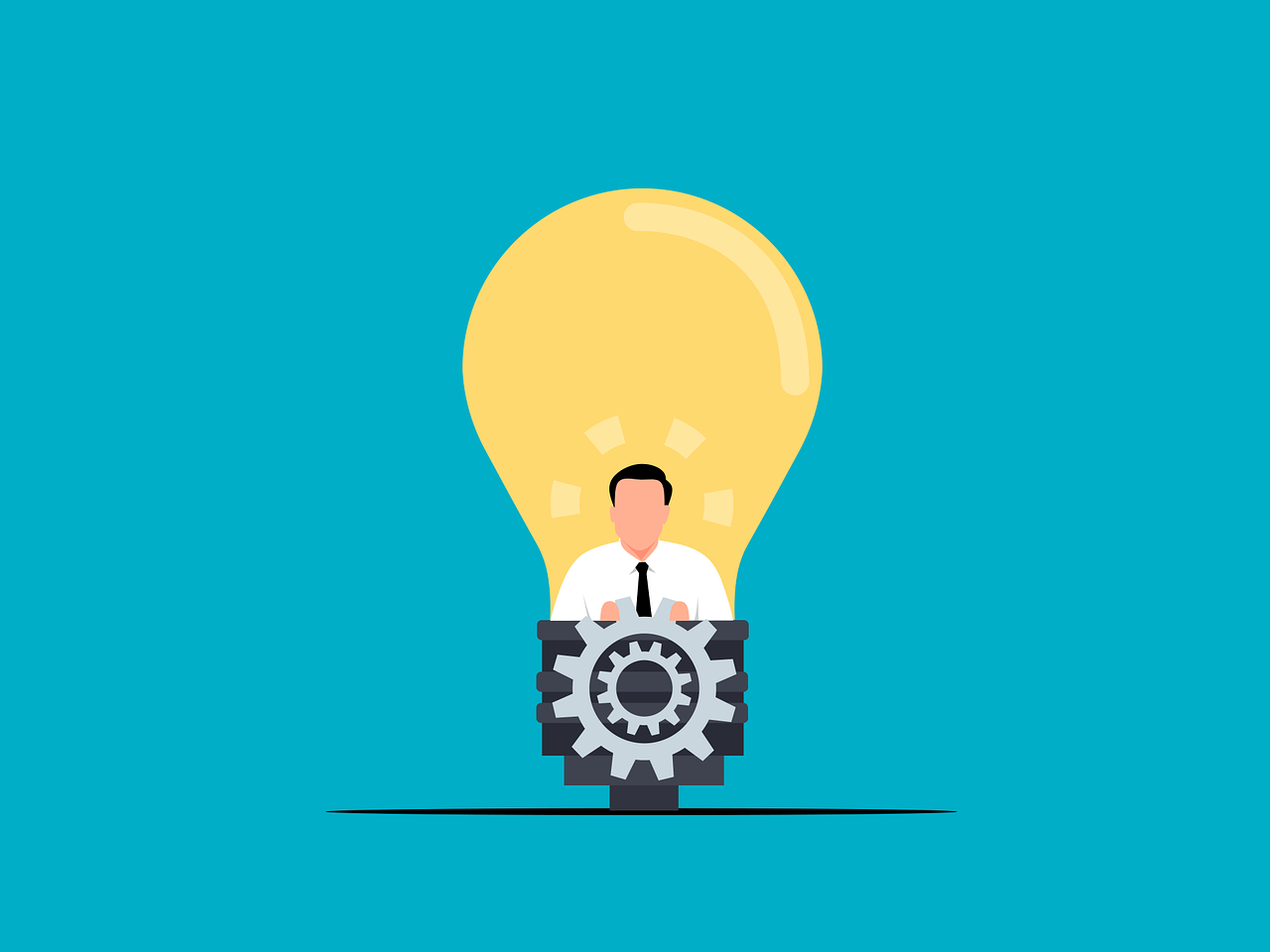 Corporate merger and acquisition concept illustration